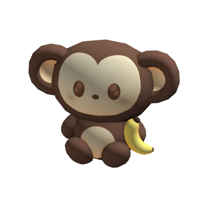♡ monkey plushie (holdable)