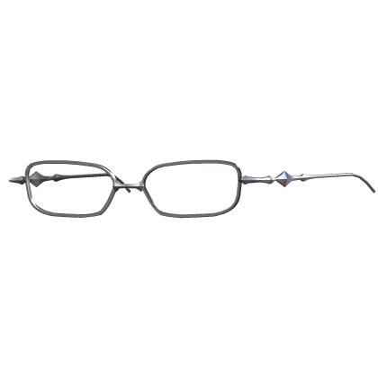 Silver Y2K Glasses Face