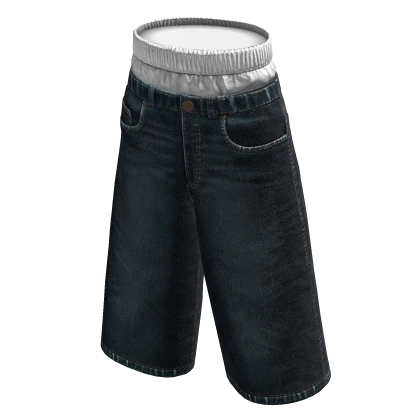 Dark Denim Baggy Jorts