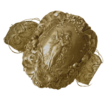 [RIGHT] 3.0 Antique Bangle Angel Gold Bracelet