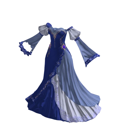 ♾️ Blue starfall goddess gown