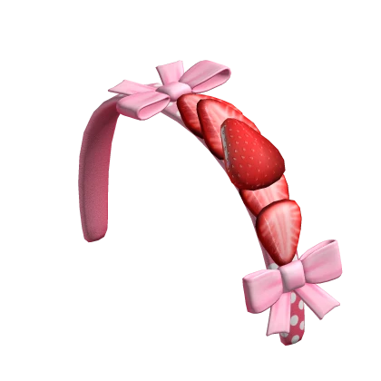 Igari Strawberry Polka Dot Headband