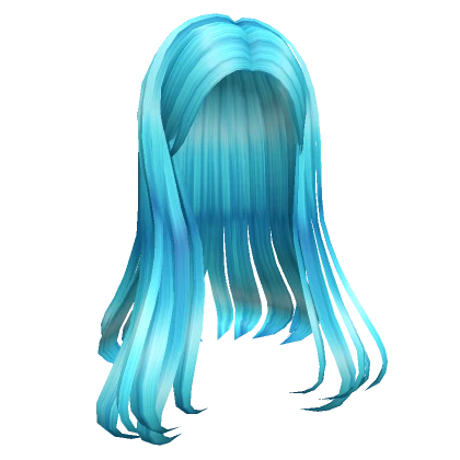 Flowy Long Hair Blue