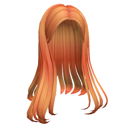 Flowy Long Hair Orange