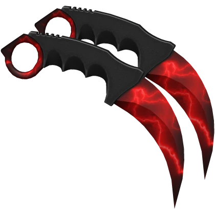 Dual Karambits - Red Lightning