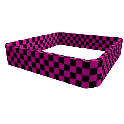 hot pink checkered scene wristband 1.0