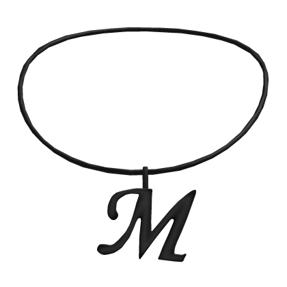 ꒰3.0꒱ MG initial necklace: M