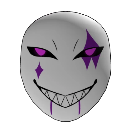 Freak Circus Clown mask Purple
