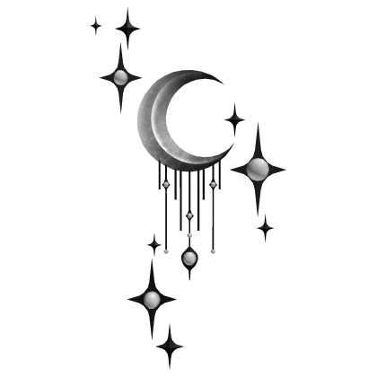 moon celestial witch decor