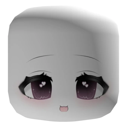 Cute Face With Shiny Pink Eyes