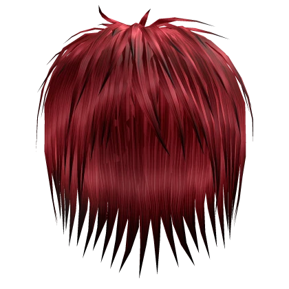 Red Messy Vkei Emo Hair
