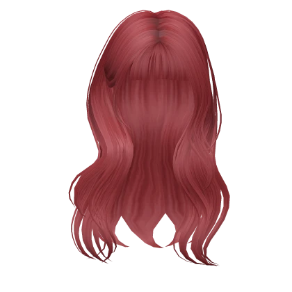 It Girl Wavy Wonyoung Kpop Idol Hair Red