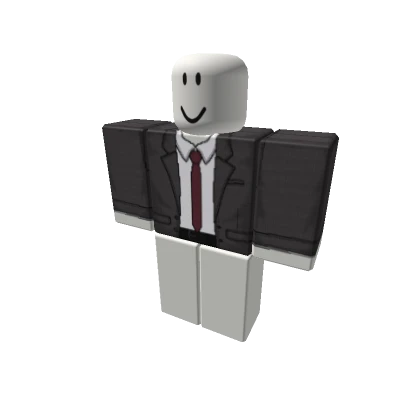 Detective Grey Suit w Red Tie [+]