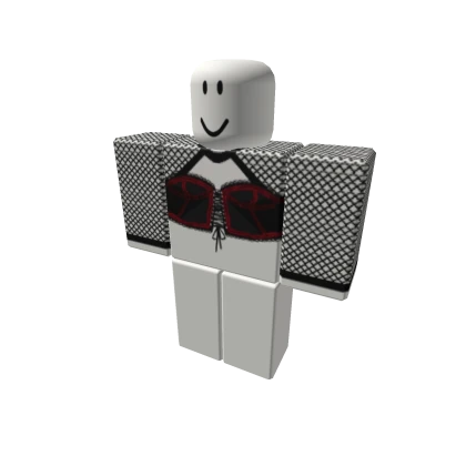 💚♣Savage Corset Red - Rukko ALT emo GIRL Cyber