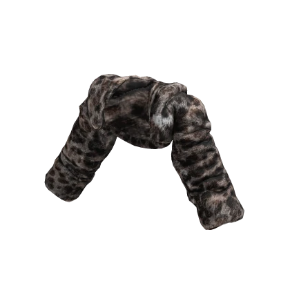 Cropped Snow Leopard Fur Coat