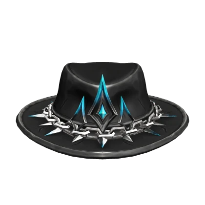 Blue Spikey Iced Fedora