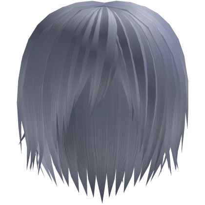 light blue emo messy japanese anime boy hair