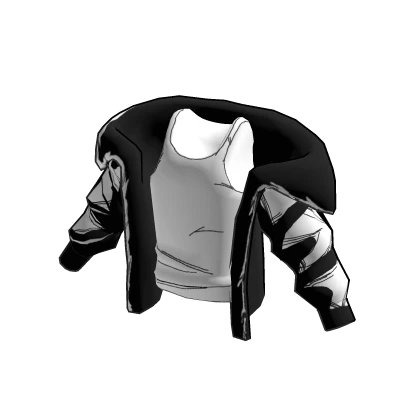 Toon Black & White Vest and Jacket