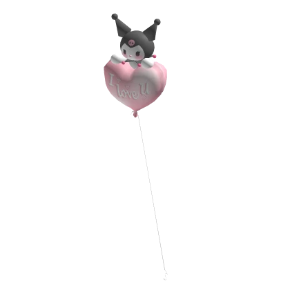 Holdable Heart Balloon bat kuromi Valentines
