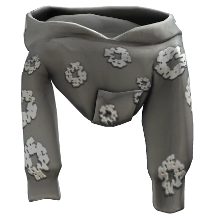 [3.0] Grey Denim Tears Shoulder Hoodie