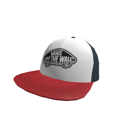 Vans Red-Navy Classic Patch Trucker Hat