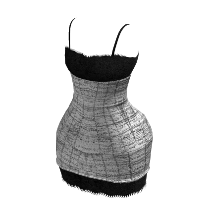 Vintage Tweed Dress (Black)