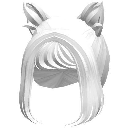 White Cat Girl Hair