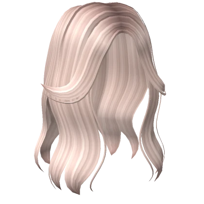 Aesthetic Split Bangs Hair in Platinum 