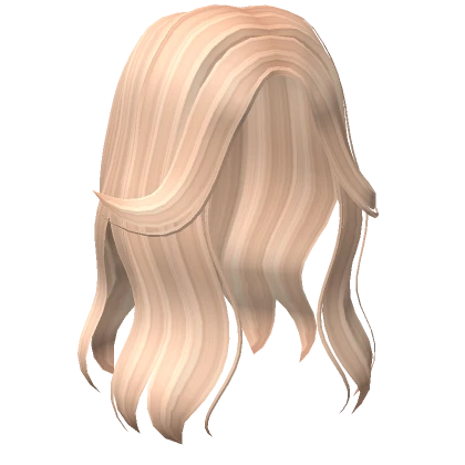 Aesthetic Split Bangs Hair in Blonde