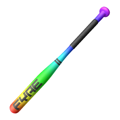 Rainbow Fyre Baseball Bat