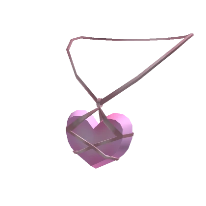 Pink Heart Knot Necklace