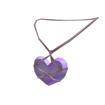 Purple Heart Knot Necklace