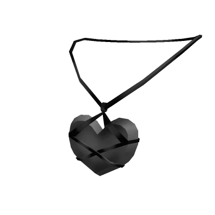 Black Heart Knot Necklace