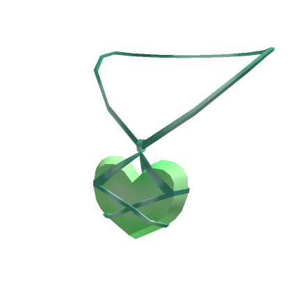 Green Heart Knot Necklace