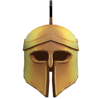 Golden Corinthian Helmet