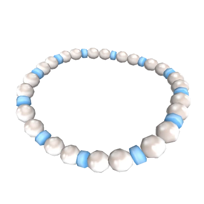 1.0 - Pearls and Blue Beaded Necklace