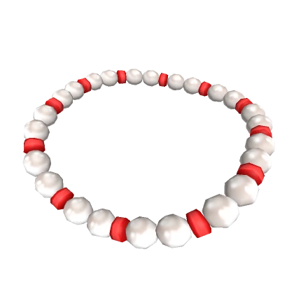 1.0 - Pearls and Red Beaded Necklace