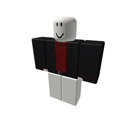 Black Suit w Red Turtleneck | Gloves [+]