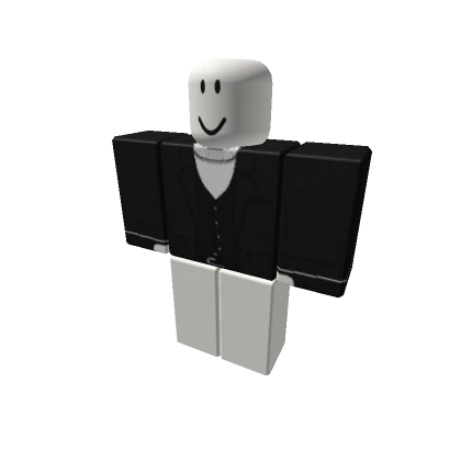 Black Suit w White Turtleneck | Vest, Gloves [+]