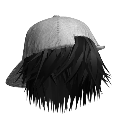 Spiky Anime Boys Emo Hair/Y2K Distressed Cap