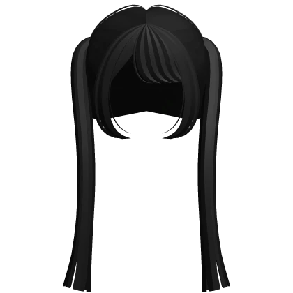 ☆ fairy anime y2k pigtails in black