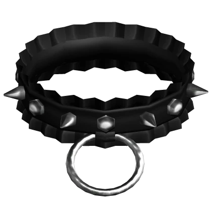 ruffle choker spikes n studs 3.0 black