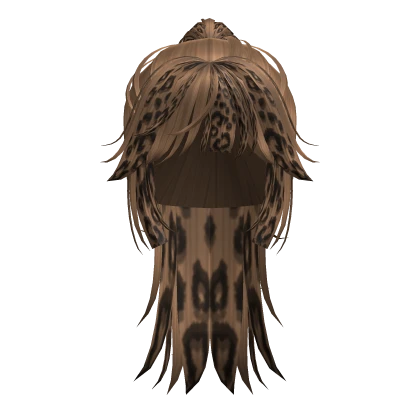 Leopard Print Half Up Scene Hair