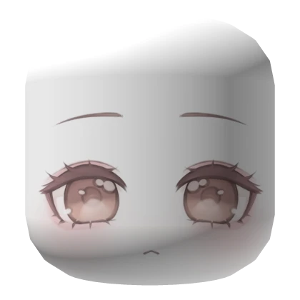 Pink Cute Chibi Face Anime Kawaii Makeup Eepy