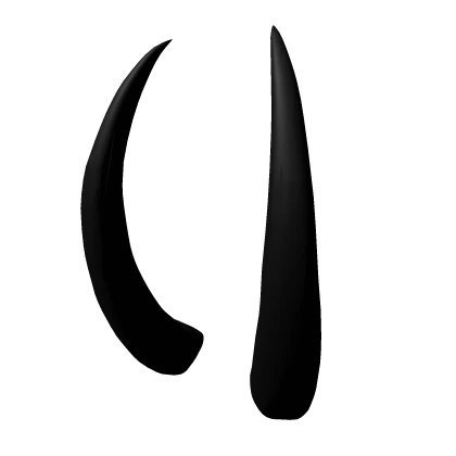 Black Demon Horns
