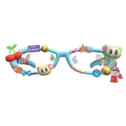 harajuku decora colourful star stud glasses