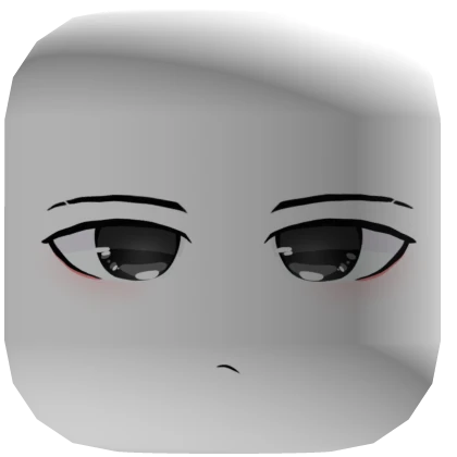 Bored Anime Face Classic Head Mask