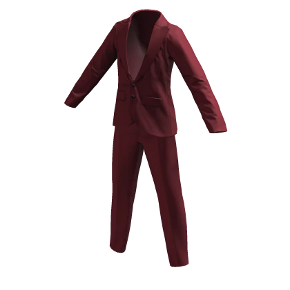 Red Business Pants & Blazer