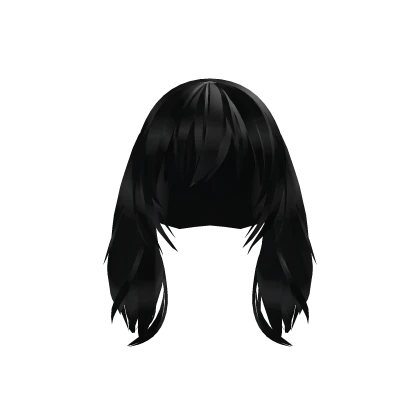 Messy Twintails Hair black