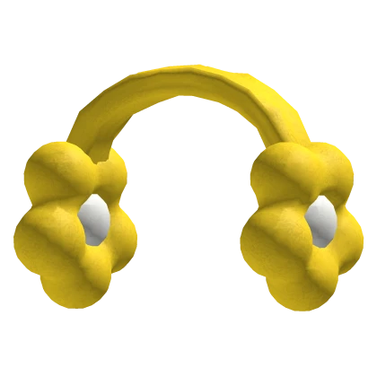 Flower Earmuffs In Yellow